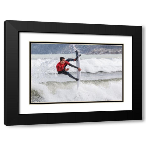 Tripod Black Modern Wood Framed Art Print with Double Matting by Concepcion Alvarado, Jesus