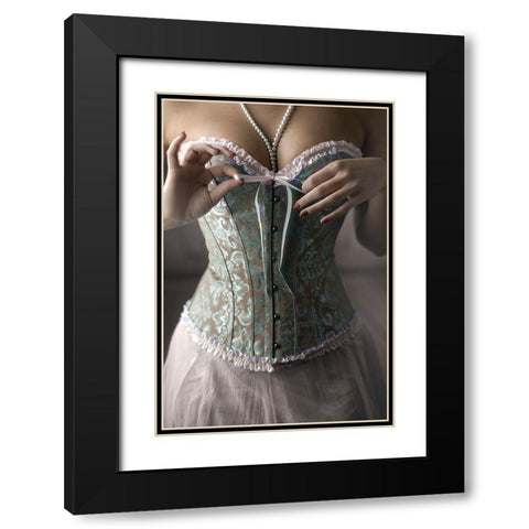 Gift Black Modern Wood Framed Art Print with Double Matting by Neer, Ildiko