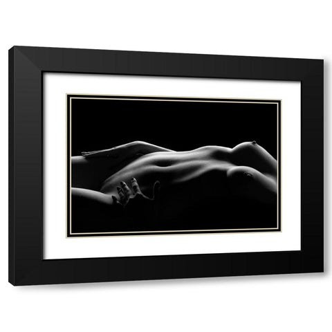 Caressed By Light (I) Black Modern Wood Framed Art Print with Double Matting by Achtergarde, Burkhard