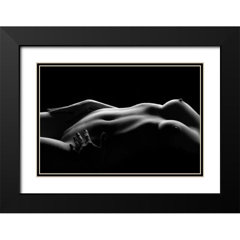Caressed By Light (I) Black Modern Wood Framed Art Print with Double Matting by Achtergarde, Burkhard