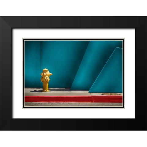 Urban Details Black Modern Wood Framed Art Print with Double Matting by Labagnara, Roxana