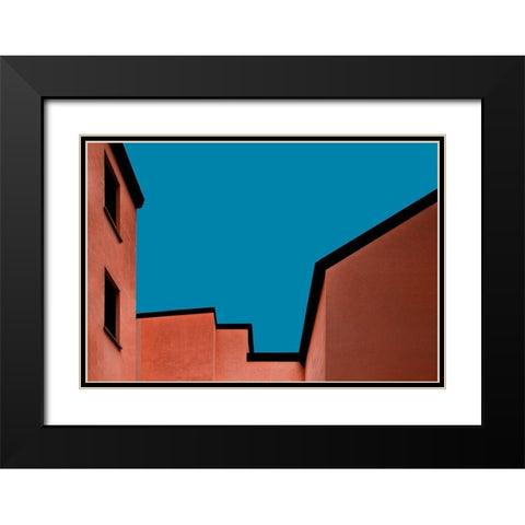 Architecture Bologna Black Modern Wood Framed Art Print with Double Matting by Schuster, Inge