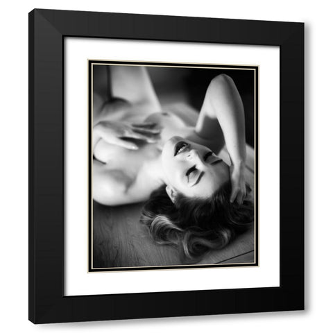 Passion Black Modern Wood Framed Art Print with Double Matting by Dixon, Colin