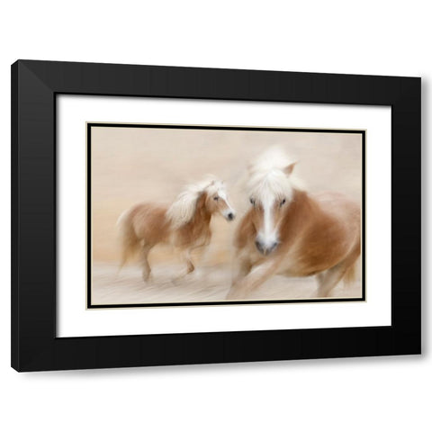 Direct Contact Black Modern Wood Framed Art Print with Double Matting by Benezech, Martine