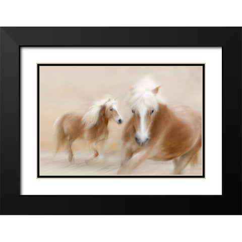 Direct Contact Black Modern Wood Framed Art Print with Double Matting by Benezech, Martine