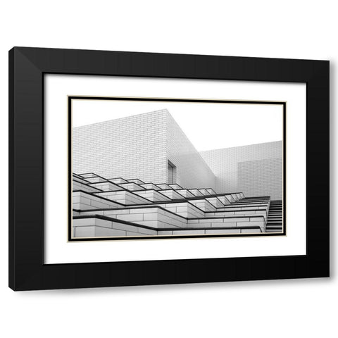 Lego House Black Modern Wood Framed Art Print with Double Matting by Schuster, Inge