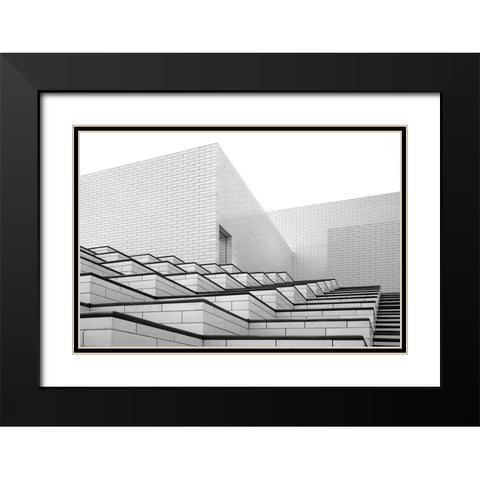 Lego House Black Modern Wood Framed Art Print with Double Matting by Schuster, Inge