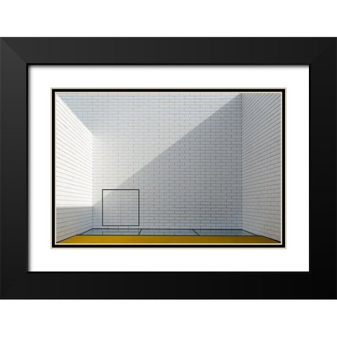 Detail Lego House Black Modern Wood Framed Art Print with Double Matting by Schuster, Inge