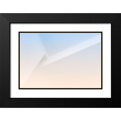 Soft Corner Tones Black Modern Wood Framed Art Print with Double Matting by Van Son, Greetje