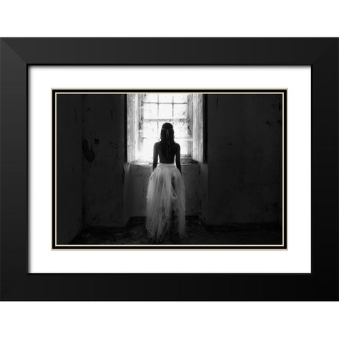 My Way Out Black Modern Wood Framed Art Print with Double Matting by Melo, Josefina