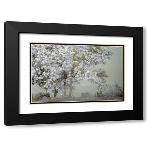 Spring Black Modern Wood Framed Art Print with Double Matting by Talen, Nel