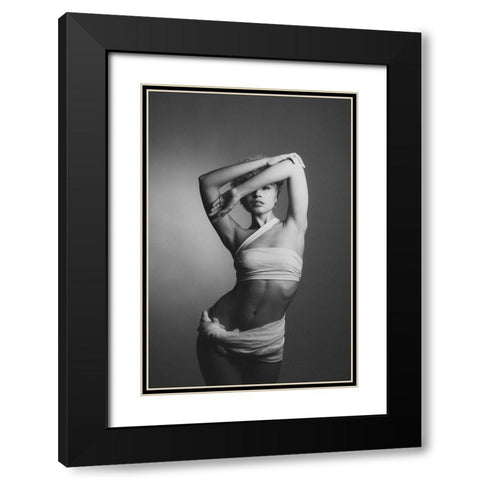 Untitled Black Modern Wood Framed Art Print with Double Matting by Vasilenko, Artem