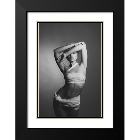 Untitled Black Modern Wood Framed Art Print with Double Matting by Vasilenko, Artem