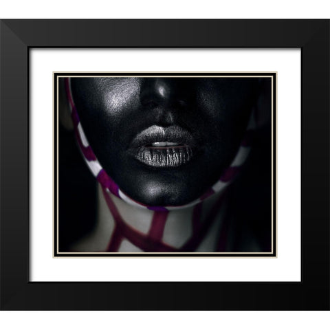 Showbiz Black Modern Wood Framed Art Print with Double Matting by Kovalev, Ivan