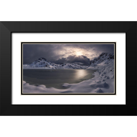 The Light Black Modern Wood Framed Art Print with Double Matting by I. Cuadrado, Juan