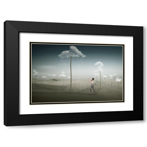 Cloud-Farm Black Modern Wood Framed Art Print with Double Matting by von Diepenbroek, Christine