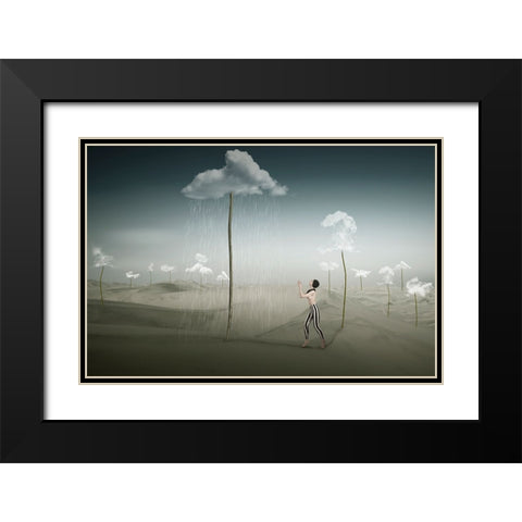 Cloud-Farm Black Modern Wood Framed Art Print with Double Matting by von Diepenbroek, Christine