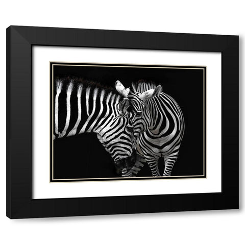 Conversation Black Modern Wood Framed Art Print with Double Matting by Nitzschmann, Burghard