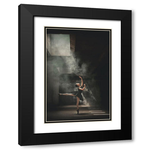 Sashafadilaa Black Modern Wood Framed Art Print with Double Matting by Kisworo, Sebastian