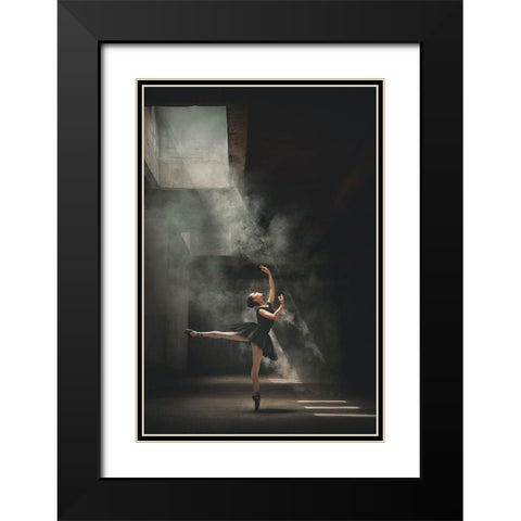 Sashafadilaa Black Modern Wood Framed Art Print with Double Matting by Kisworo, Sebastian