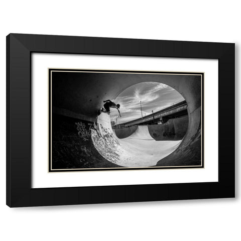 Full Pipe - Sam Taeymans Black Modern Wood Framed Art Print with Double Matting by Verbiest, Eric