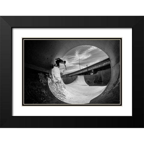 Full Pipe - Sam Taeymans Black Modern Wood Framed Art Print with Double Matting by Verbiest, Eric
