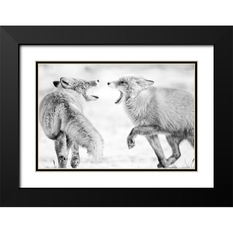 Winter Dream 2 Black Modern Wood Framed Art Print with Double Matting by Itoyama, Eiji