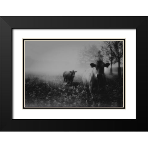 Foggy Memory  Of The Past Black Modern Wood Framed Art Print with Double Matting by Dingemans, Saskia