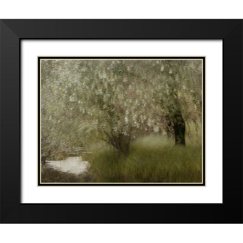 At The Riverbank Black Modern Wood Framed Art Print with Double Matting by Talen, Nel