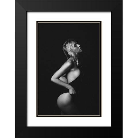 Untitled Black Modern Wood Framed Art Print with Double Matting by Vasilenko, Artem