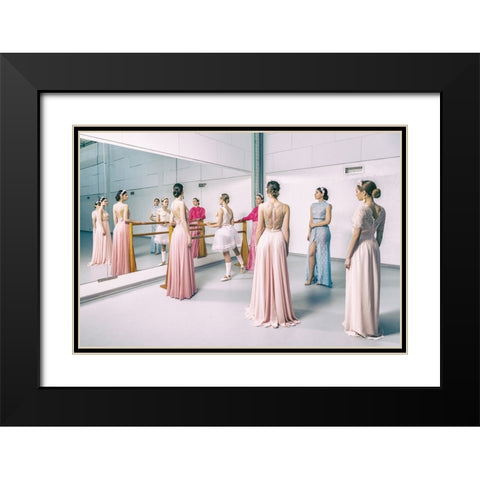 Make Me A Wish Black Modern Wood Framed Art Print with Double Matting by hfmsantos