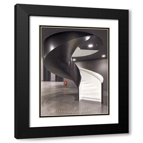 Futurium-Berlin Black Modern Wood Framed Art Print with Double Matting by Fleckenstein, Martin