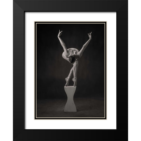 Ayla Black Modern Wood Framed Art Print with Double Matting by Catchlight Studio