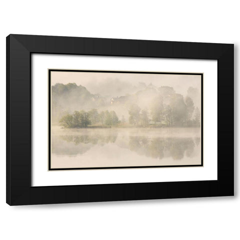 Early Morning. Black Modern Wood Framed Art Print with Double Matting by Wallberg, Allan