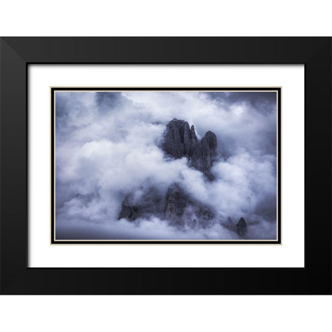 Drama In The Mountains Black Modern Wood Framed Art Print with Double Matting by Gastager, Daniel