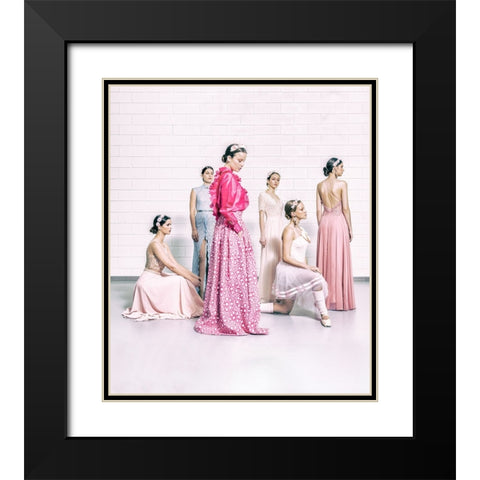 Make Me A Wish Black Modern Wood Framed Art Print with Double Matting by hfmsantos