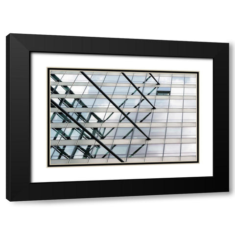 Open Window Black Modern Wood Framed Art Print with Double Matting by Van Son, Greetje