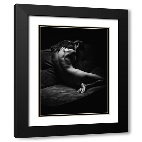 Dreamer Black Modern Wood Framed Art Print with Double Matting by Yang, James