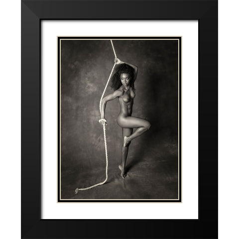 Strength In Beauty Black Modern Wood Framed Art Print with Double Matting by Blease, Joan
