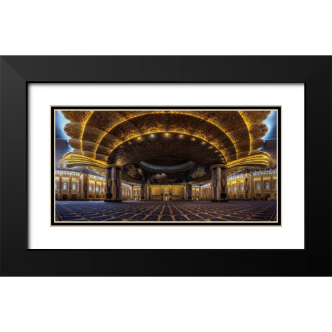 Grand Mosque Of Kuwait Black Modern Wood Framed Art Print with Double Matting by Lechuga, Mario