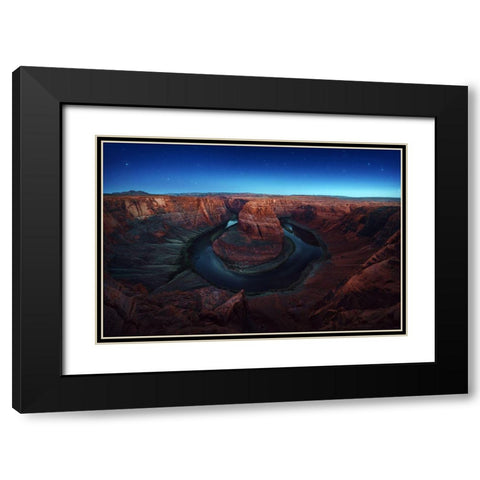 Water On Mars 2018 Black Modern Wood Framed Art Print with Double Matting by Pablo De, Juan