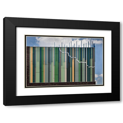 The Coloured Corner Black Modern Wood Framed Art Print with Double Matting by Luycx, Theo