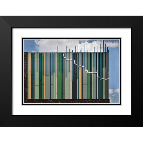 The Coloured Corner Black Modern Wood Framed Art Print with Double Matting by Luycx, Theo