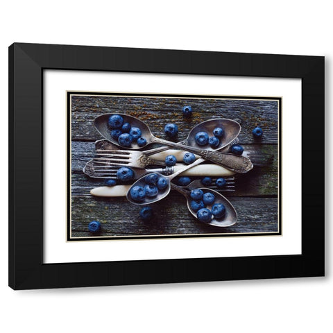 Spoonsablueberry Black Modern Wood Framed Art Print with Double Matting by Karina, Aleksandrova
