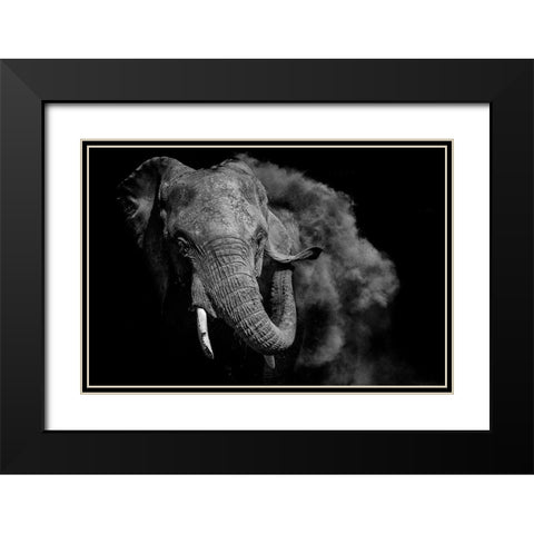 Untitled Black Modern Wood Framed Art Print with Double Matting by Vidak, Vedran