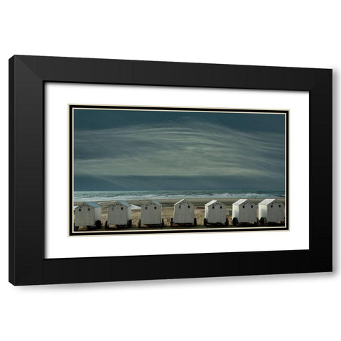 A Quiet Spot By The Sea-Just To Be ... Black Modern Wood Framed Art Print with Double Matting by Depaepe, Yvette