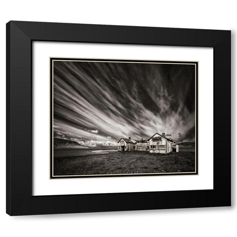 Old Hospital (Mono) Black Modern Wood Framed Art Print with Double Matting by H. Ingibergsson, Torsteinn