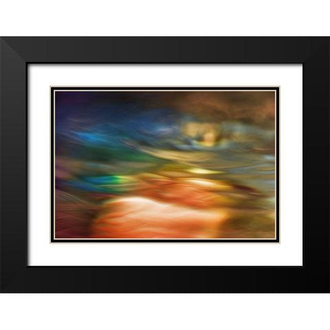 Daydreaming Black Modern Wood Framed Art Print with Double Matting by Westum, Heidi