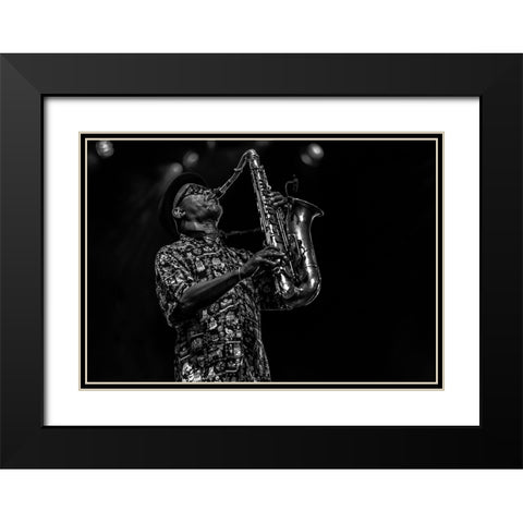 Magic Moments 01 Black Modern Wood Framed Art Print with Double Matting by Domont, Jois