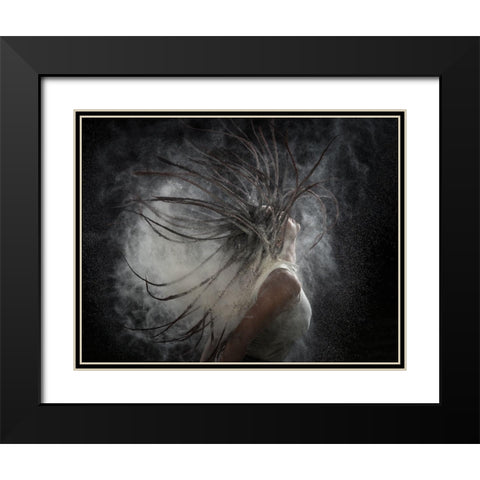 Hair With Dust Black Modern Wood Framed Art Print with Double Matting by Rosenblatt, Ronen